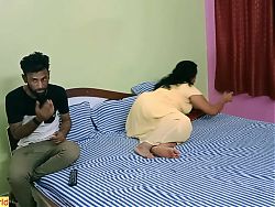Indian new rich bhabhi amateur threesome sex with clear audio